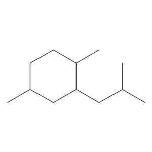 rel-(1R,2R,4R)-1,4-Dimethyl-2-(2-methylpropyl)cyclohexane Structure