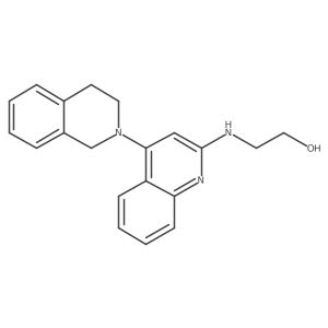 2-[4-(3,4-Dihydro-1H-isoquinolin-2-yl)-quinolin-2-ylamino]-ethanol Structure