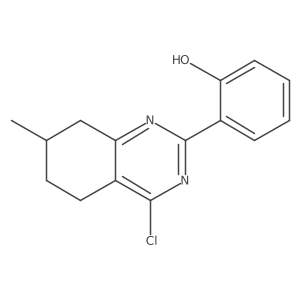 2-(4-Chloro-7-methyl-5,6,7,8-tetrahydroquinazolin-2-yl)-phenol结构式