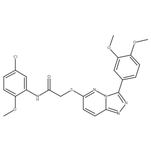 N-(5-chloro-2-methoxyphenyl)-2-((3-(3,4-dimethoxyphenyl)-[1,2,4]triazolo[4,3-b]pyridazin-6-yl)thio)acetamide Structure