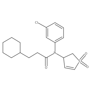 N-(3-chlorophenyl)-3-cyclohexyl-N-(1,1-dioxido-2,3-dihydrothiophen-3-yl)propanamide Structure