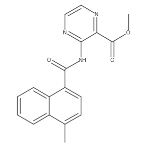 Methyl 3-[(4-methyl-1-naphthoyl)amino]pyrazine-2-carboxylate结构式