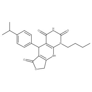 13-Butyl-8-[4-(propan-2-yl)phenyl]-5-oxa-2,11,13-triazatricyclo[7.4.0.0^{3,7}]trideca-1(9),3(7)-diene-6,10,12-trione结构式