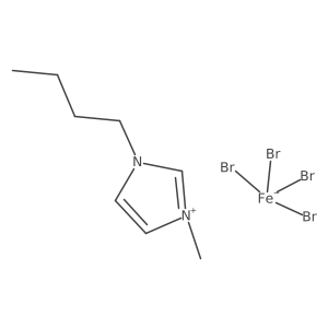 3-Butyl-1-methyl-1H-imidazol-3-ium tetrabromoferrate(III)结构式
