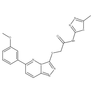 2-((6-(3-methoxyphenyl)-[1,2,4]triazolo[4,3-b]pyridazin-3-yl)thio)-N-(5-methyl-1,3,4-thiadiazol-2-yl)acetamide Structure