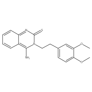 3-[2-(3,4-Dimethoxyphenyl)ethyl]-4-imino-3,4-dihydroquinazoline-2-thiol Structure