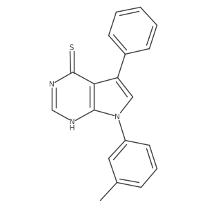 7-(3-methylphenyl)-5-phenyl-7H-pyrrolo[2,3-d]pyrimidine-4-thiol Structure