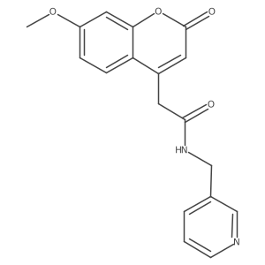 2-(7-methoxy-2-oxo-2H-chromen-4-yl)-N-(pyridin-3-ylmethyl)acetamide Structure