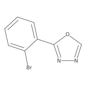 2-(2-Bromophenyl)-1,3,4-oxadiazole结构式