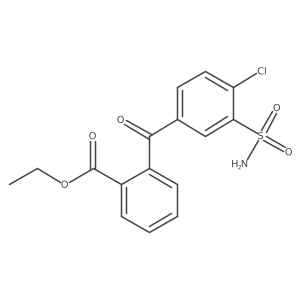 Ethyl 2-(4-chloro-3-sulfamoylbenzoyl)benzoate Structure