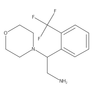2-Morpholin-4-yl-2-[2-(trifluoromethyl)-phenyl]ethanamine Structure