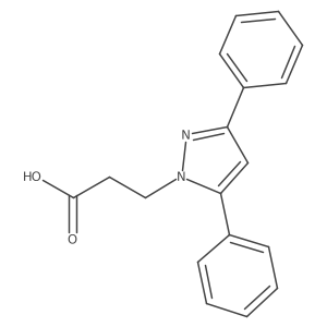 3,5-Diphenyl-1H-pyrazole-1-propanoic acid结构式