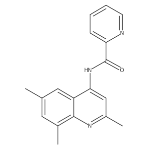 N-(2,6,8-trimethylquinolin-4-yl)picolinamide Structure