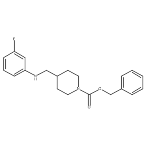4-[(3-Fluoro-phenylamino)-methyl]-piperidine-1-carboxylic acid benzyl ester Structure