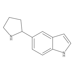 5-(pyrrolidin-2-yl)-1H-indole结构式