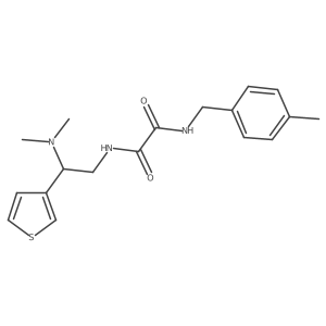 N1-(2-(dimethylamino)-2-(thiophen-3-yl)ethyl)-N2-(4-methylbenzyl)oxalamide Structure