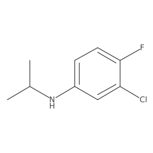 3-chloro-4-fluoro-N-(propan-2-yl)aniline结构式