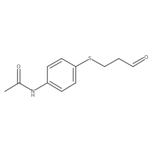 N-{4-[(3-oxopropyl)sulfanyl]phenyl}acetamide Structure