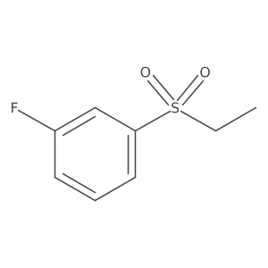 1-Ethanesulfonyl-3-fluorobenzene结构式