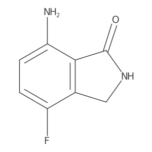7-Amino-4-fluoroisoindolin-1-one结构式