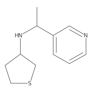 N-[1-(pyridin-3-yl)ethyl]thiolan-3-amine结构式