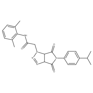 N-(2,6-dimethylphenyl)-2-[5-(4-isopropylphenyl)-4,6-dioxo-3a,6a-dihydropyrrolo[3,4-d]triazol-3-yl]acetamide Structure