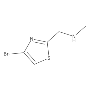 [(4-Bromo-1,3-thiazol-2-yl)methyl](methyl)amine结构式