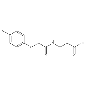 3-(2-(4-Fluorophenoxy)acetamido)propanoic acid Structure