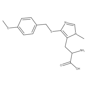 5-[[(4-Methoxyphenyl)methyl]thio]-3-methyl-L-histidine结构式