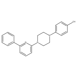 1-(4-Hydroxyphenyl)-4-(6-phenylpyrid-2-yl)piperazine Structure