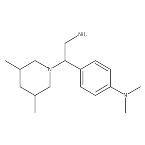 I(2)-[4-(Dimethylamino)phenyl]-3,5-dimethyl-1-piperidineethanamine结构式