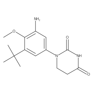 1-(3-Amino-5-tert-butyl-4-methoxy-phenyl)hexahydropyrimidine-2,4-dione结构式