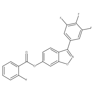 3-(3,4,5-Trifluorophenyl)-1,2-benzisoxazol-6-yl 2-fluorobenzoate Structure
