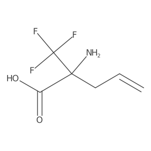 2-amino-2-(trifluoromethyl)pent-4-enoic Acid Structure