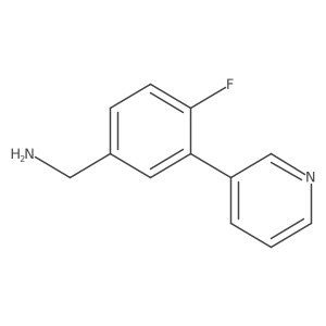 (4-Fluoro-3-(pyridin-3-yl)phenyl)methanamine Structure