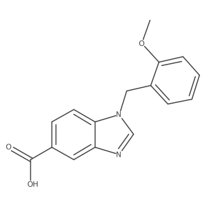 1-[(2-methoxyphenyl)methyl]-1H-1,3-benzodiazole-5-carboxylic acid Structure