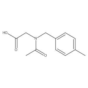 CC(=O)N(CC(=O)O)Cc1ccc(C)cc1结构式