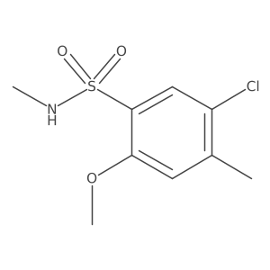 5-chloro-2-methoxy-N,4-dimethylbenzenesulfonamide Structure