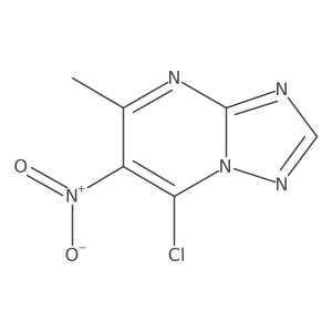 7-Chloro-5-methyl-6-nitro-[1,2,4]triazolo[1,5-a]pyrimidine Structure