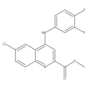 Methyl 6-chloro-4-[(3,4-difluorophenyl)amino]quinoline-2-carboxylate Structure