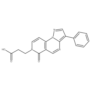 3-(6-oxo-3-phenylpyrazolo[1,5-a]pyrido[3,4-e]pyrimidin-7(6H)-yl)propanoic acid Structure