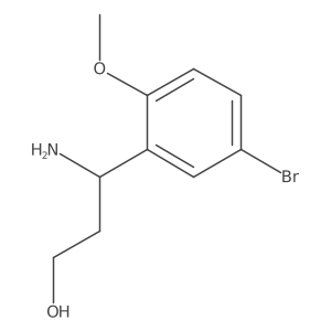 (3R)-3-amino-3-(5-bromo-2-methoxyphenyl)propan-1-ol Structure
