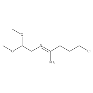 4-Chloro-N-(2,2-dimethoxyethyl)butanimidamide Structure