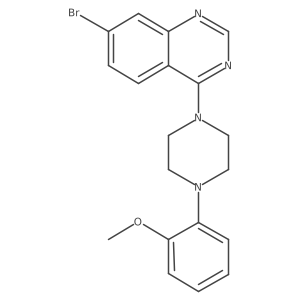 7-Bromo-4-[4-(2-methoxyphenyl)piperazin-1-yl]quinazoline Structure
