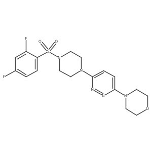 4-(6-(4-((2,4-Difluorophenyl)sulfonyl)piperazin-1-yl)pyridazin-3-yl)morpholine Structure