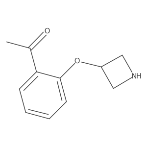 1-[2-(3-Azetidinyloxy)phenyl]-1-ethanone Structure