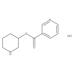 3-Piperidinyl nicotinate hydrochloride结构式