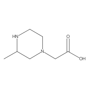 (R)-2-(3-Methylpiperazin-1-YL)acetic acid结构式