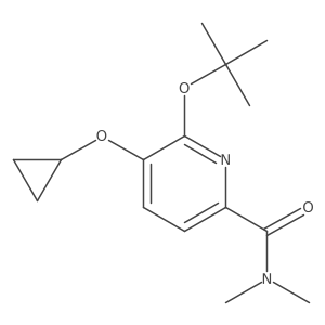 6-Tert-butoxy-5-cyclopropoxy-N,N-dimethylpicolinamide Structure
