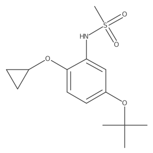 N-(5-Tert-butoxy-2-cyclopropoxyphenyl)methanesulfonamide结构式